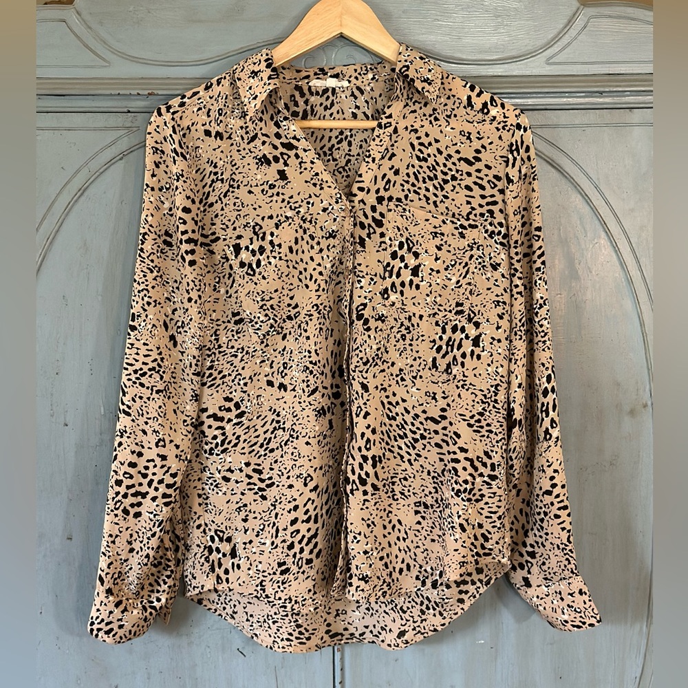 Maurices Blouse Leopard size S